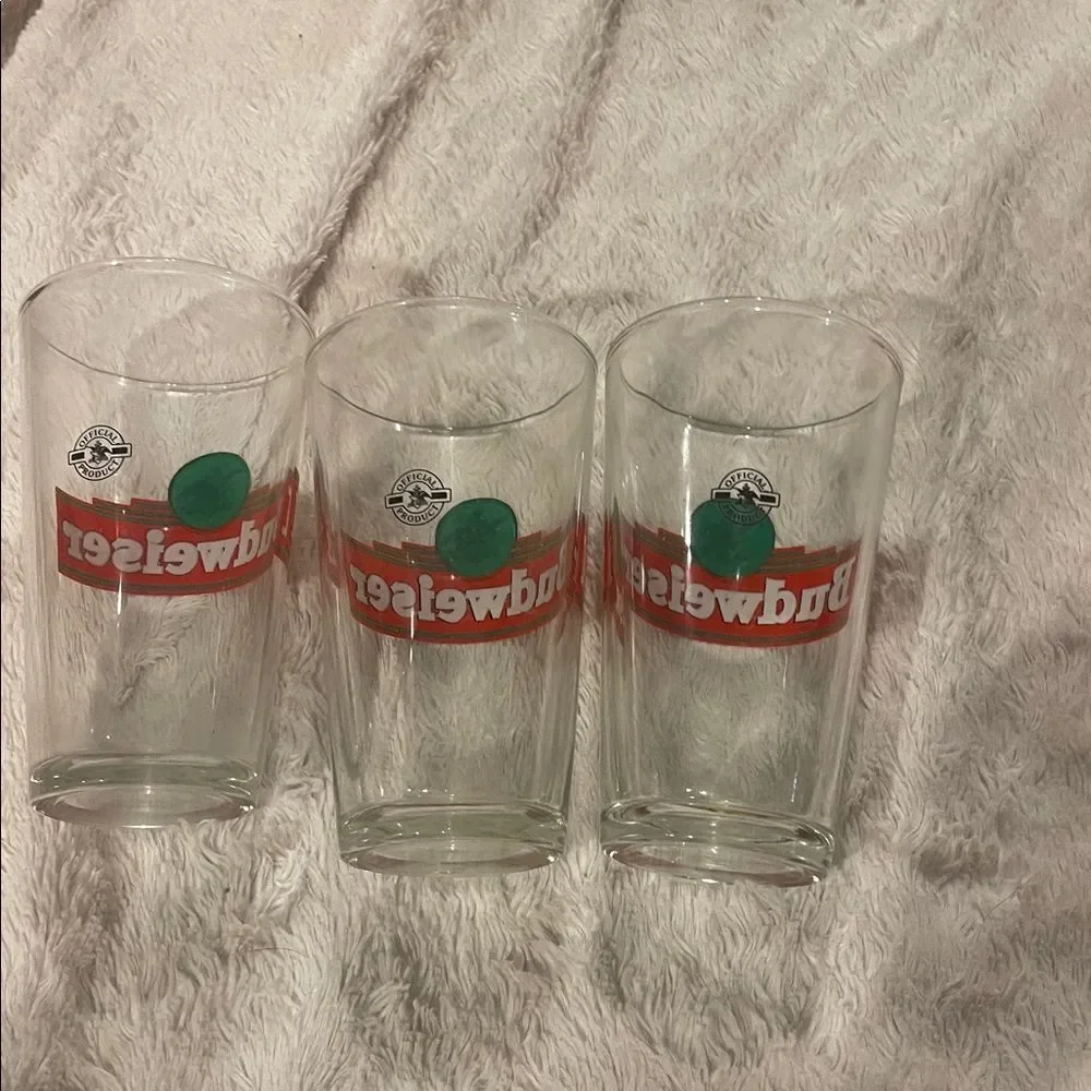Budweiser trio glasses